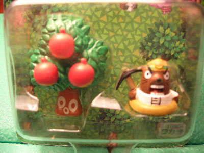 Animal Crossing Resetti and fruit tree